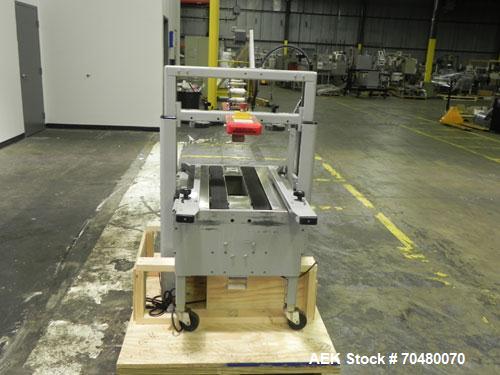 Used 3M-Matic Top Only Adjustable Case Sealer, Model 200A, Type 39600, Carbon Steel. Up to 40 cases per minute. Case size range:  length 6 to unlimited, width 6 to 21.5, height 4.75" to 28.5 high. Ma...