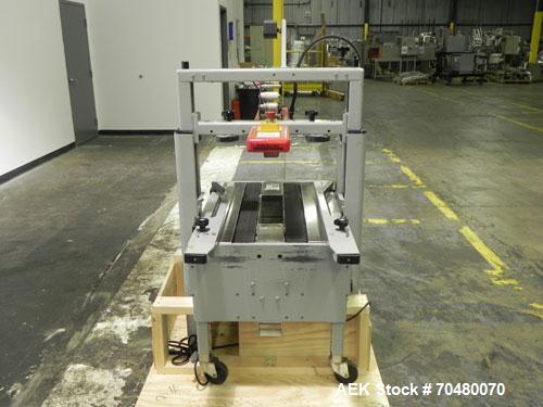 Used 3M-Matic Top Only Adjustable Case Sealer, Model 200A, Type 39600, Carbon Steel. Up to 40 cases per minute. Case size range:  length 6 to unlimited, width 6 to 21.5, height 4.75" to 28.5 high. Ma...