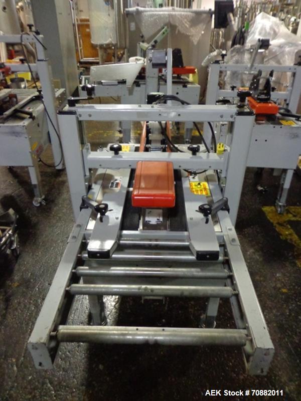 Used 3M Model 200A, Type 29200 Top and Bottom Adjustable Case Sealer. Up to 40 cases per minute, minimum case size 6" wide x 4.75" high x 6"' long, maximum case size 21.5" wide x 24.5" to 28.5" high ...