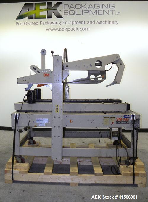 Used 3M-Matic Top Only Adjustable Case Sealer, Model 12AF, Type 48800, Carbon Steel. Capable of speeds up to 26 cases per minute. Minimum case size 6" wide x 4.75" high x 6" long, maximum case size 2...