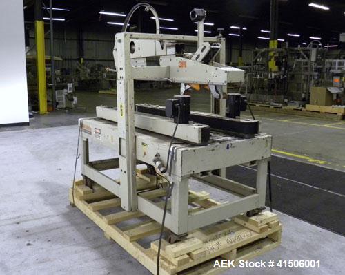 Used 3M-Matic Top Only Adjustable Case Sealer, Model 12AF, Type 48800, Carbon Steel. Capable of speeds up to 26 cases per minute. Minimum case size 6" wide x 4.75" high x 6" long, maximum case size 2...