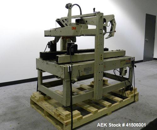 Used 3M-Matic Top Only Adjustable Case Sealer, Model 12AF, Type 48800, Carbon Steel. Capable of speeds up to 26 cases per minute. Minimum case size 6" wide x 4.75" high x 6" long, maximum case size 2...