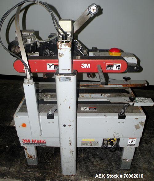 Used- 3M-Matic Top Only Adjustable Case Sealer, Model 700A, Type 29200, Carbon Steel. Up to 30 cases per minute. Case size r...