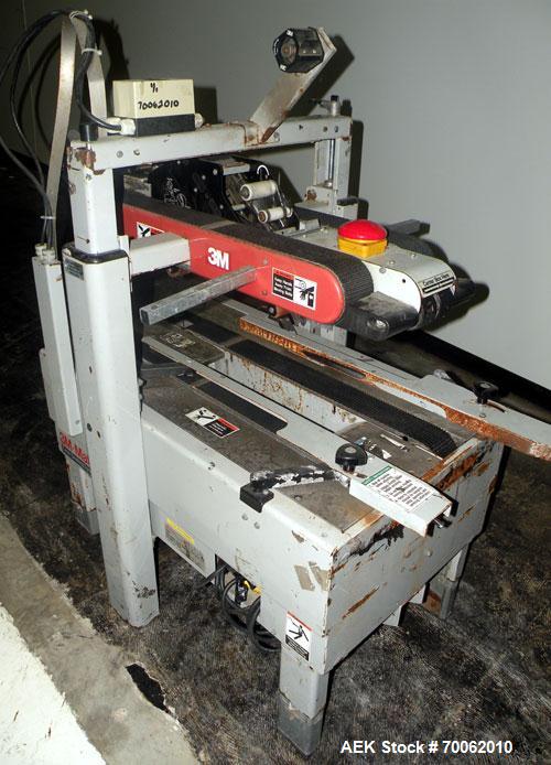 Used 3M-Matic Top Only Adjustable Case Sealer, Model 700A, Type 29200, Carbon Steel. Up to 30 cases per minute. Case size range: length 6 to unlimited, width 6 to 21-1/2, height 4-3/4 to 24-1/2. Manu...