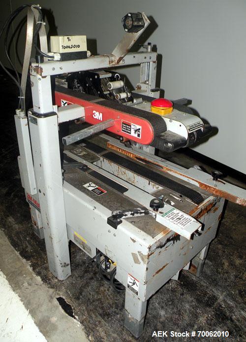 Used- 3M-Matic Top Only Adjustable Case Sealer, Model 700A, Type 29200, Carbon Steel. Up to 30 cases per minute. Case size r...