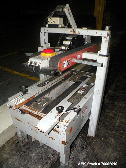 Used 3M-Matic Top Only Adjustable Case Sealer, Model 700A, Type 29200, Carbon Steel. Up to 30 cases per minute. Case size range: length 6 to unlimited, width 6 to 21-1/2, height 4-3/4 to 24-1/2. Manu...