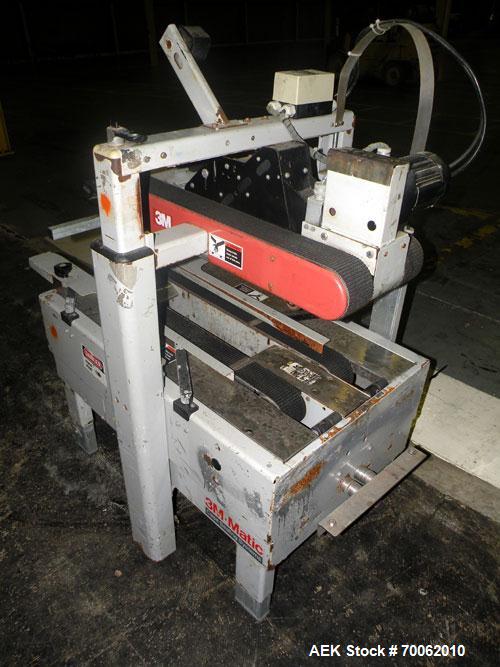 Used- 3M-Matic Top Only Adjustable Case Sealer, Model 700A, Type 29200, Carbon Steel. Up to 30 cases per minute. Case size r...
