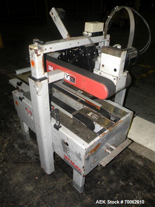 Used 3M-Matic Top Only Adjustable Case Sealer, Model 700A, Type 29200, Carbon Steel. Up to 30 cases per minute. Case size range: length 6 to unlimited, width 6 to 21-1/2, height 4-3/4 to 24-1/2. Manu...