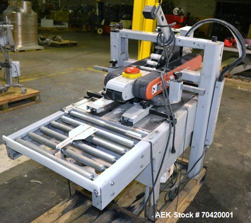 Used 3M-Matic Top and Bottom Adjustable Case Sealer, Model 700A, Type 29200, Carbon Steel. Up to 30 cases per minute. Case size range:  length 6’’ to unlimited, width 6’’ to 21-1/2’’, height 4-3/4’’ ...