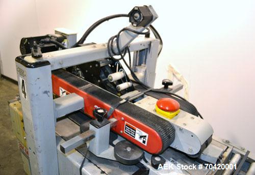 Used 3M-Matic Top and Bottom Adjustable Case Sealer, Model 700A, Type 29200, Carbon Steel. Up to 30 cases per minute. Case size range:  length 6’’ to unlimited, width 6’’ to 21-1/2’’, height 4-3/4’’ ...