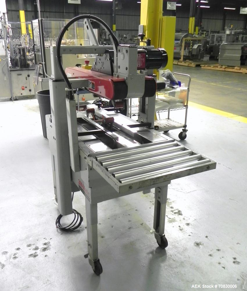 Used 3M-Matic 700A Top and Bottom Adjustable Case Sealer. Type 29200 is capable of speeds up to 30 cases per minute. Case size range: length 6’’ to unlimited, width 6’’ to 21-1/2’’, height 4-3/4’’ to...