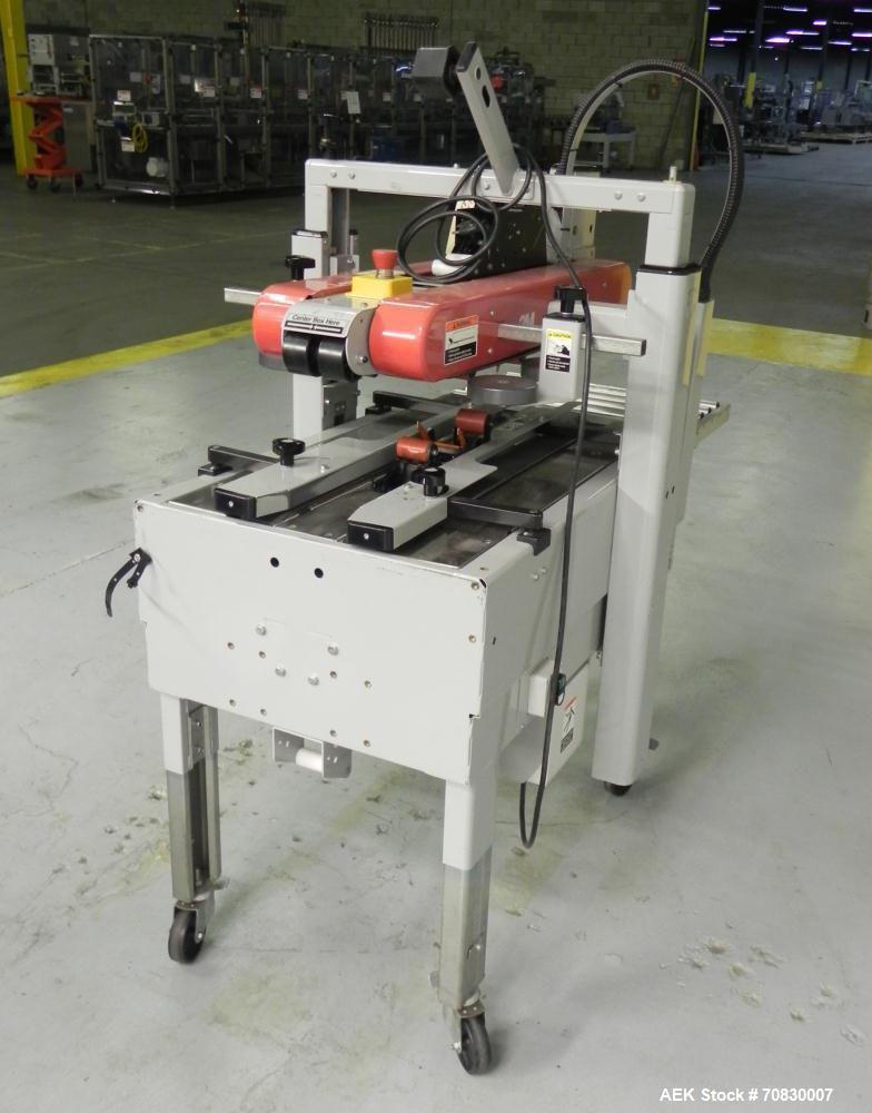 Used 3M-Matic 700A Top and Bottom Adjustable Case Sealer. Type 29200 is capable of speeds up to 30 cases per minute. Case size range: length 6’’ to unlimited, width 6’’ to 21-1/2’’, height 4-3/4’’ to...