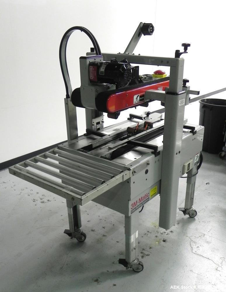 Used 3M-Matic 700A Top and Bottom Adjustable Case Sealer. Type 29200 is capable of speeds up to 30 cases per minute. Case size range: length 6’’ to unlimited, width 6’’ to 21-1/2’’, height 4-3/4’’ to...