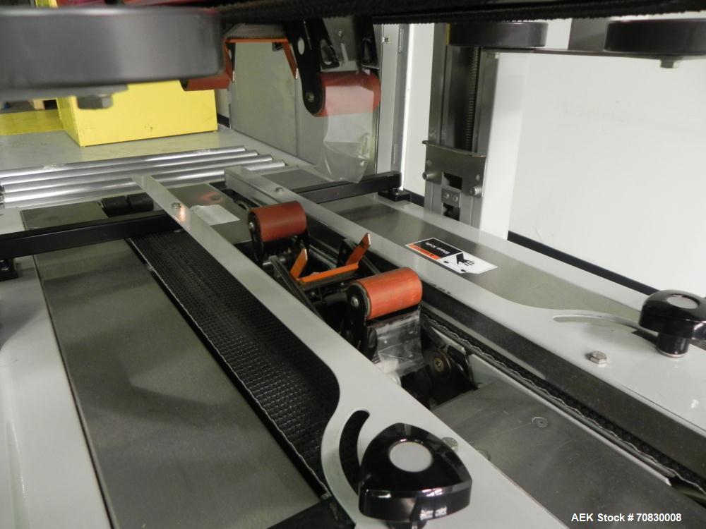 Used 3M-Matic 700A Top and Bottom Adjustable Case Sealer. Type 29200 is capable of speeds up to 30 cases per minute. Case size range: length 6’’ to unlimited, width 6’’ to 21-1/2’’, height 4-3/4’’ to...