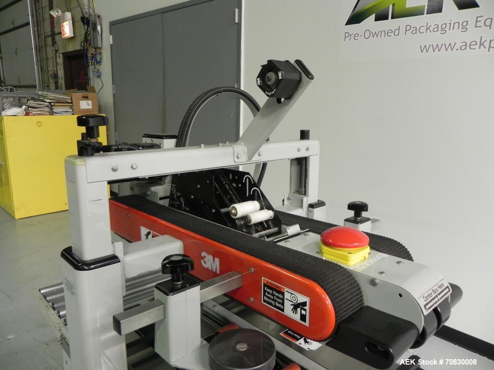 Used 3M-Matic 700A Top and Bottom Adjustable Case Sealer. Type 29200 is capable of speeds up to 30 cases per minute. Case size range: length 6’’ to unlimited, width 6’’ to 21-1/2’’, height 4-3/4’’ to...