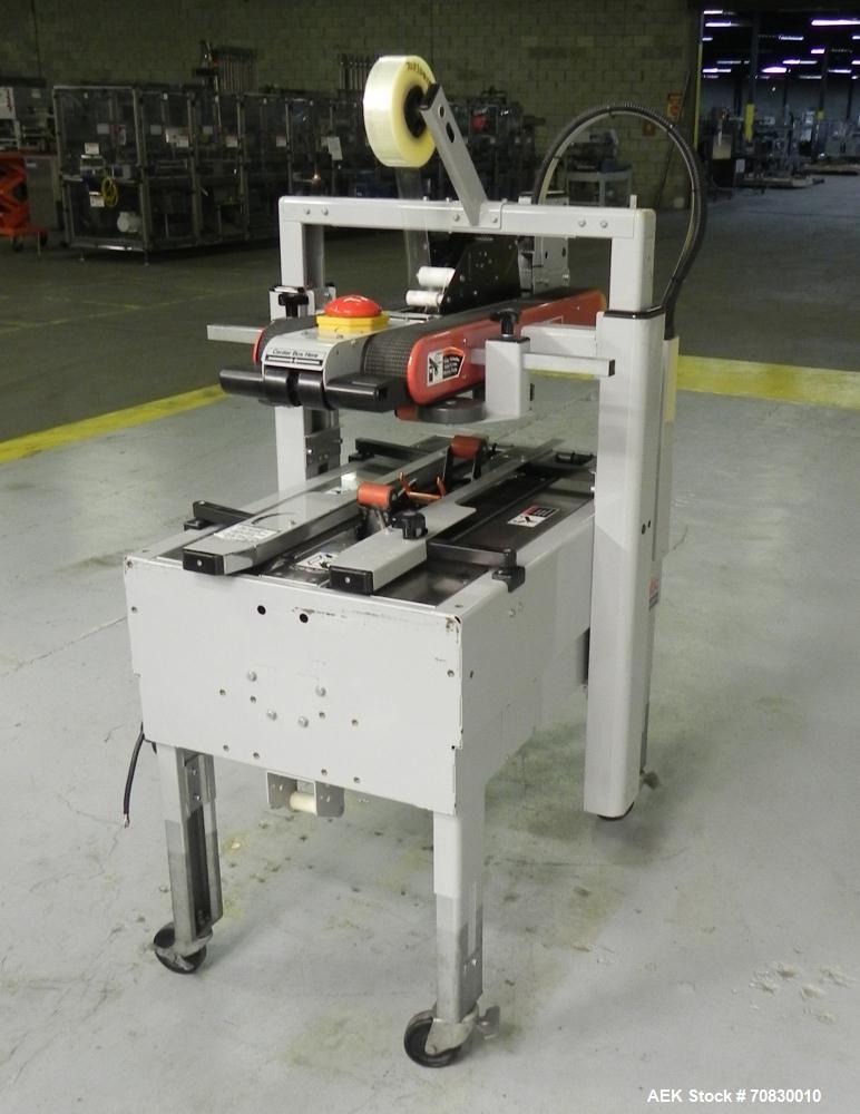 Used 3M-Matic 700A Top and Bottom Adjustable Case Sealer. Type 29200 is capable of speeds up to 30 cases per minute. Case size range: length 6 to unlimited, width 6 to 21-1/2, height 4-3/4 to 24-1/2....