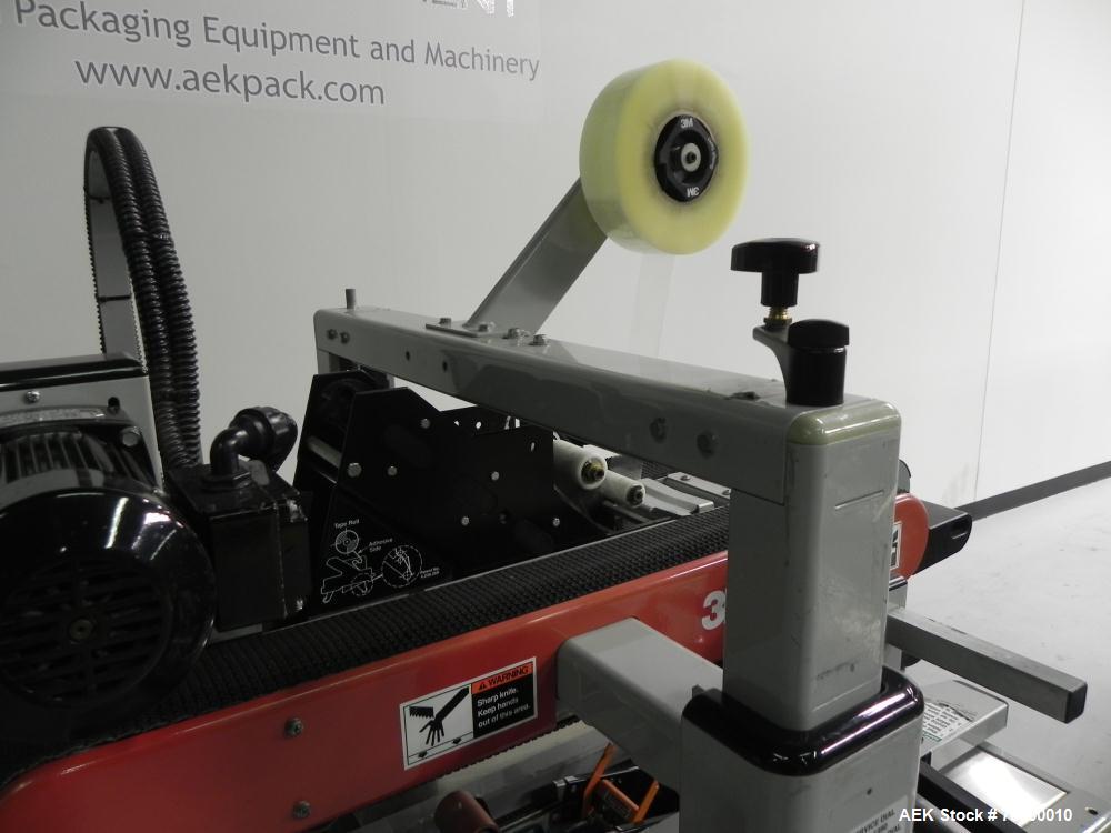 Used 3M-Matic 700A Top and Bottom Adjustable Case Sealer. Type 29200 is capable of speeds up to 30 cases per minute. Case size range: length 6 to unlimited, width 6 to 21-1/2, height 4-3/4 to 24-1/2....