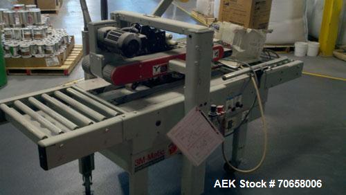 Used 3M-Matic 700R Random Case Sealer. Type 29200 is capable of speeds up to 15 cases per minute. Case size range: (Length) 6" to Unlimited (Width) 6" to 21.5" (Height) 4-3/4" to 24-1/2". Tape width ...