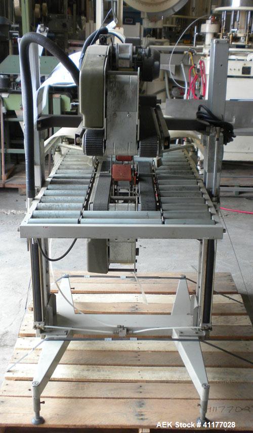 Used 3M-Matic Top and Bottom Random Case Sealer, model 7R, type 176, carbon steel. Up to 10 cases per minute. Case size range: length 6’’ to unlimited, width 5.6’’ to 20.7’’, height 5.2’’ to 19.8’’. ...
