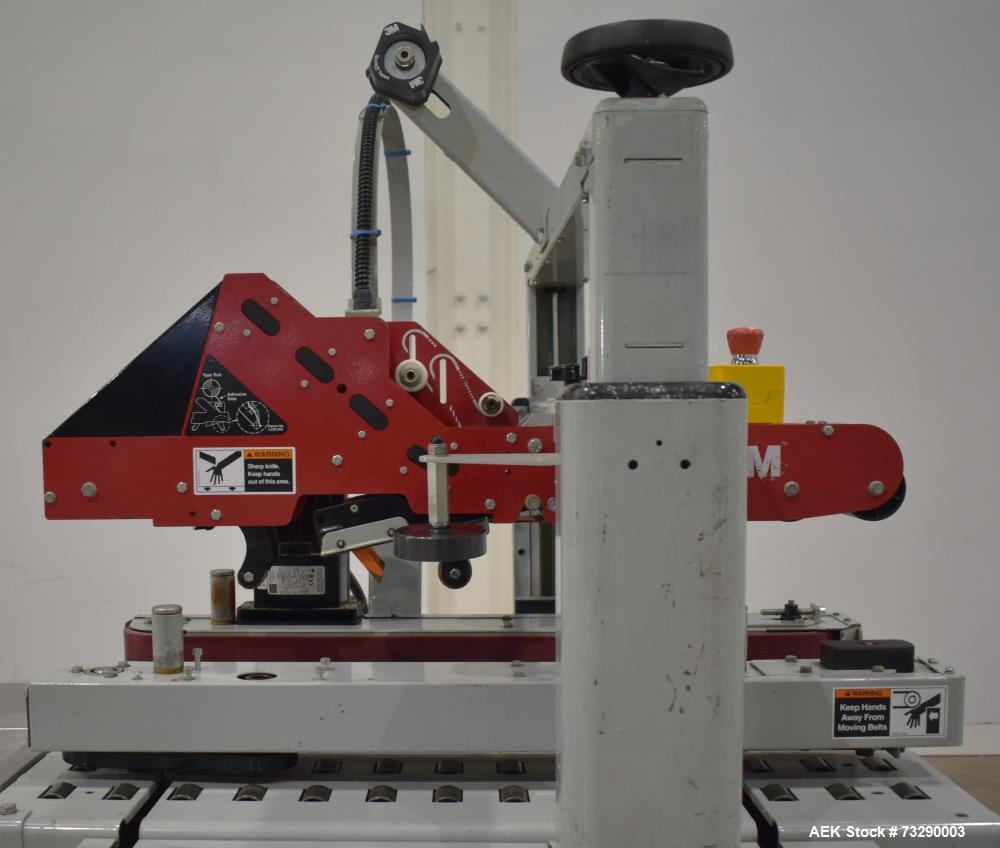 Used 3M Model 800 ASB (Type 29600) Adjustable Top and Bottom Case Sealer - 2" Wide Tape Head