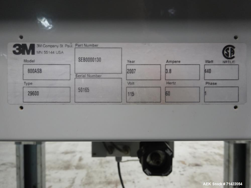 Used 3M Model 800asb Case Sealer