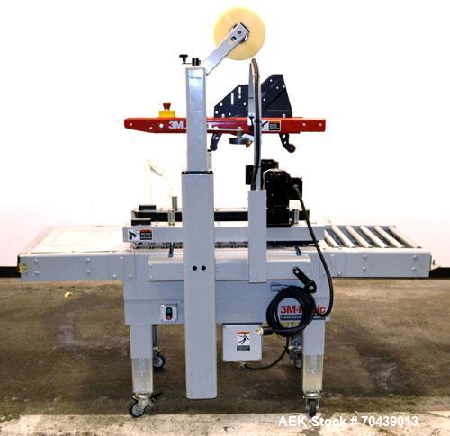 Used 3M-Matic 800A Top Only Adjustable Case Sealer, Type 39600, Carbon Steel. Capable of speeds up to 40 cases per minute. Box capacities Length 6" to unlimited, Width 4.5’’ to 21.5’’, Height 4.75’’ ...