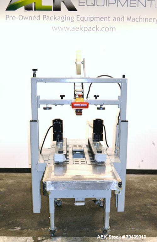 Used 3M-Matic 800A Top Only Adjustable Case Sealer, Type 39600, Carbon Steel. Capable of speeds up to 40 cases per minute. Box capacities Length 6" to unlimited, Width 4.5’’ to 21.5’’, Height 4.75’’ ...