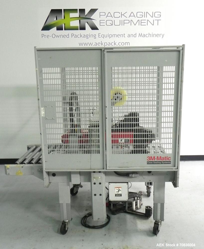 Used 3M-Matic Model 800R Random Adjustable Case Taper . Capable of speeds up to 15 cases per minute. Case size range: (width) 7" - 25.5" (length) 6" - unlimited (Height) 4.75" - 25.5". Tape width 2"....