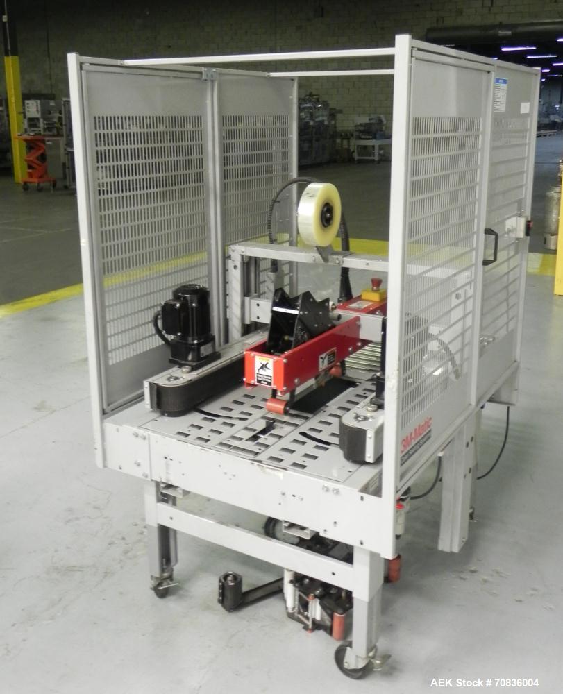 Used 3M-Matic Model 800R Random Adjustable Case Taper . Capable of speeds up to 15 cases per minute. Case size range: (width) 7" - 25.5" (length) 6" - unlimited (Height) 4.75" - 25.5". Tape width 2"....