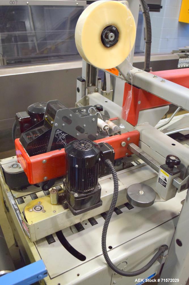 Used 3M Model 800af Adjustable Case Sealer (type 39600). Machine is capable of speeds up to 28 cases per minute. Has a case size range of: 6" - 30" or 150mm - 760mm (length), 4.75" - 21.5" or 120mm -...