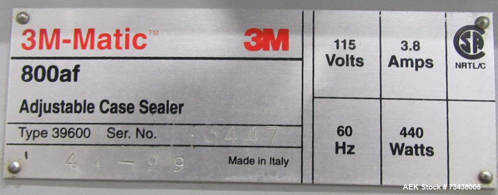 3M-Matic 800af Adjustable Box Sealer | 28 Cases per Minute Performance