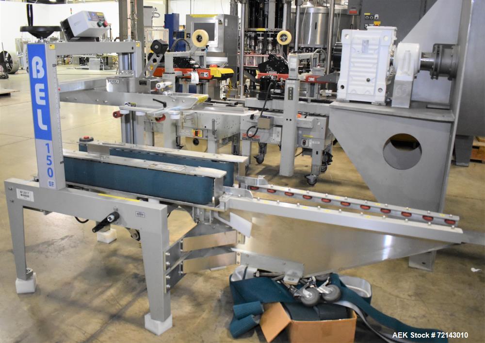 Used Belcor Semi-Automatic Uniform Top and Bottom Case Sealer, Model 150SF