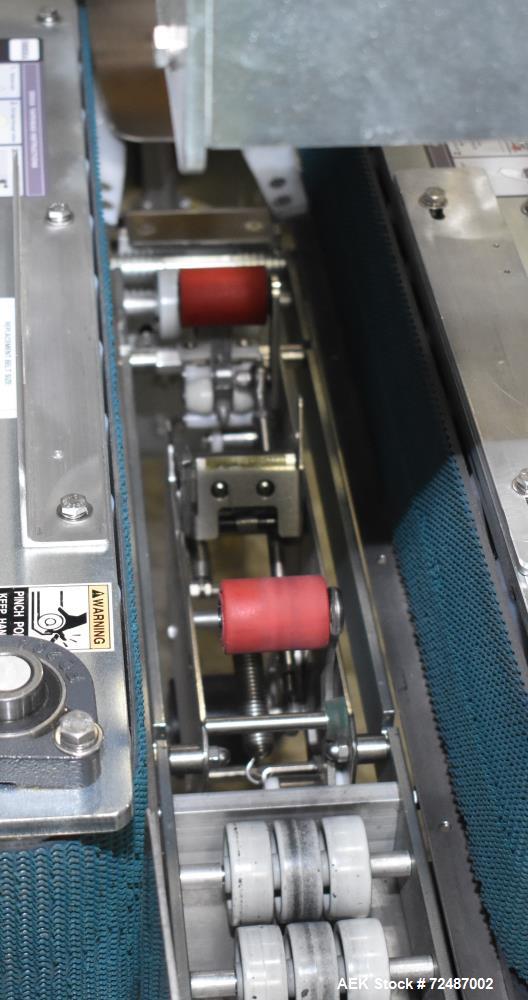Used Belcor 150 Top and Bottom Case Tape Sealer, Model BEL 150SF. Rated up to 30 cases per minute. Case size range: 8" to unlimited (length) x  5-1/2" to 17-3/8" (width) x 4" to 21" (height). Case se...