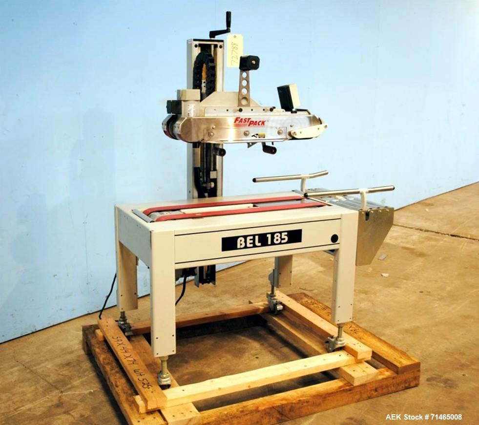 Used- Belcor (Wexxar) Model 185 automatic random top case taper sealer. Capable of speeds up to 20 cases per minute. Has a c...