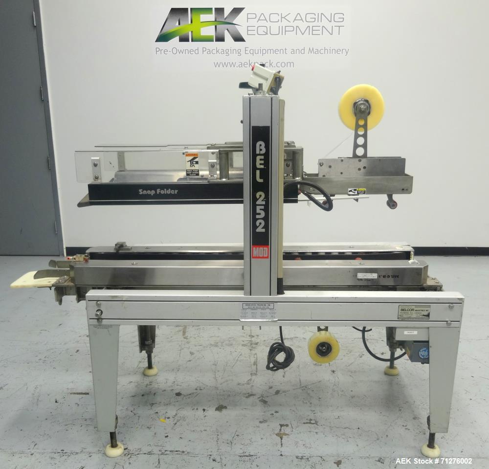 Used Belcor (Wexxar) Model 252 Top and Bottom Fully Automatic Case Taper