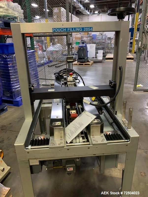 Used-Wexxar (Belcor) top and bottom case sealer with Belcor 505.Used- Wexxar-Belcor Model 505 Semi-Automatic Case Former / C...
