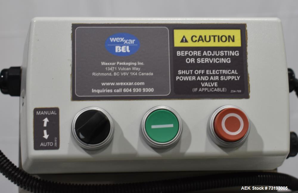 Used Wexxar Model BEL 252 Fully Automatic Case Taper - 2" Top & Bottom Dekka Tape Head