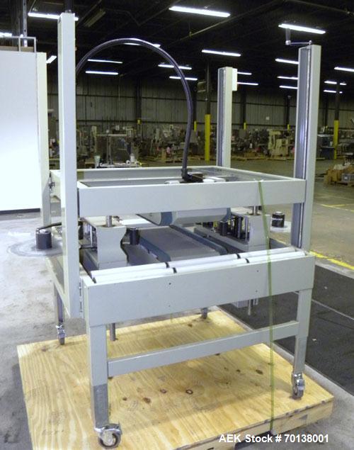 Used Best Pack Manual Side Sealing Carton Sealer, Model BP-433. Capable of speeds up to 40 cases per minute. Has a case size range: length 6" to unlimited, width 14.3" to 31" and depth 8.5" to 30". H...