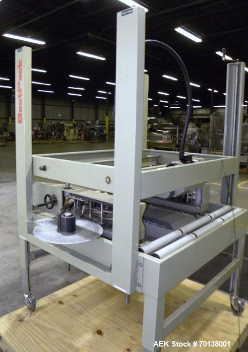 Used Best Pack Manual Side Sealing Carton Sealer, Model BP-433. Capable of speeds up to 40 cases per minute. Has a case size range: length 6" to unlimited, width 14.3" to 31" and depth 8.5" to 30". H...