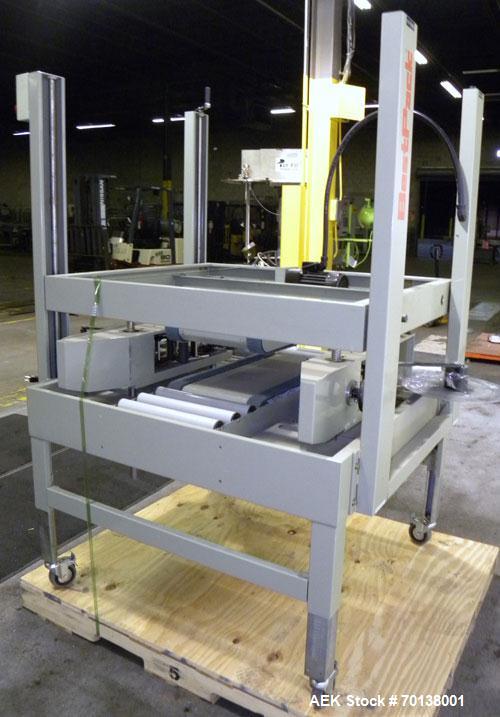 Used Best Pack Manual Side Sealing Carton Sealer, Model BP-433. Capable of speeds up to 40 cases per minute. Has a case size range: length 6" to unlimited, width 14.3" to 31" and depth 8.5" to 30". H...