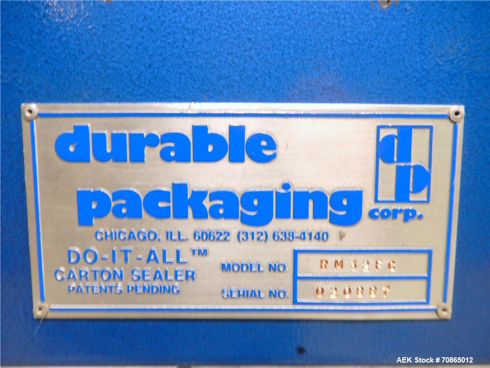 Used Durable Model RM 32FC DO-IT-ALL Top & Bottom Case Sealer