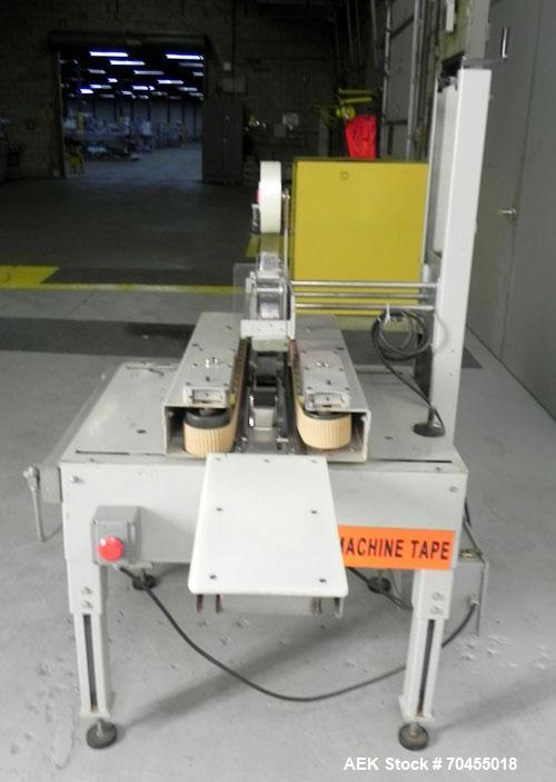 Used Durable Packaging Top and Bottom Case Sealer, Model RM-32A. Case size range: length 4-3/4" to infinite, width 4-3/4" to 20", and height 3-1/4" to 20". Maximum case weight 90 lbs [40 kg]. Tape Ap...