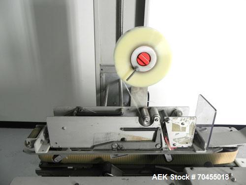 Used Durable Packaging Top and Bottom Case Sealer, Model RM-32A. Case size range: length 4-3/4" to infinite, width 4-3/4" to 20", and height 3-1/4" to 20". Maximum case weight 90 lbs [40 kg]. Tape Ap...