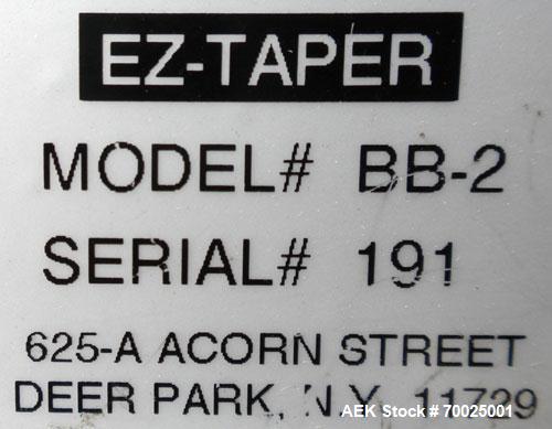 Used EZ-Tek Top and Bottom EZ-Taper Case Sealer, Model BB-2, Carbon Steel. Up to 30 cases per minute, minimum case size: length 4.5" to unlimited, width 4’’ to 22.5’’, depth 3.5’’ to 25.5’’. Manually...