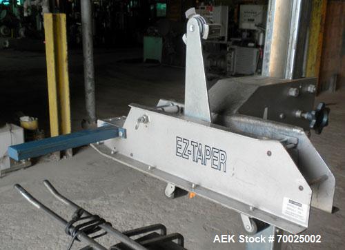 Used EZ-Tek Top and Bottom EZ-Taper Case Sealer, Model BB-2, Carbon Steel. Up to 30 cases per minute, minimum case size: length 4.5" to unlimited, width 4’’ to 22.5’’, depth 3.5’’ to 25.5’’. Manually...