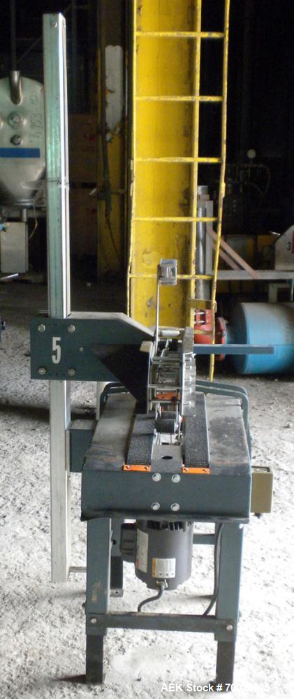 Used EZ-Tek Top and Bottom EZ-Taper Case Sealer, Model BB-2, Carbon Steel. Up to 30 cases per minute, minimum case size: length 4.5" to unlimited, width 4’’ to 22.5’’, depth 3.5’’ to 25.5’’. Manually...