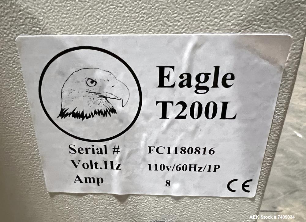 Unused Eagle T200L Carton Sealer – Top & Bottom Tape Heads, 30 CPM