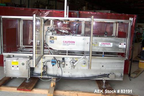 Used Elliot Model 85-AT Top Only Tape Case Sealer. Capable of speeds up to 23 cases per minute.Case size range: (Length) 8" to 23"or 20.32cm to 58.42cm(Width) 6.5" to 16"or 16.51cm to 40.54cm (Height...