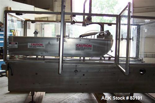 Used Elliot Model 85-AT Top Only Tape Case Sealer. Capable of speeds up to 23 cases per minute.Case size range: (Length) 8" to 23"or 20.32cm to 58.42cm(Width) 6.5" to 16"or 16.51cm to 40.54cm (Height...
