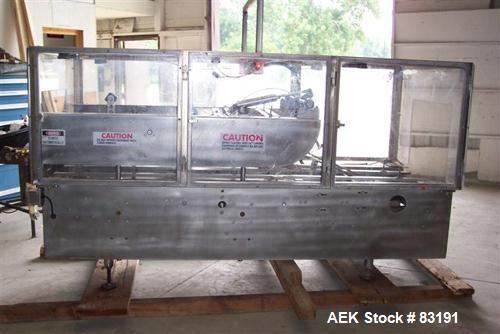 Used Elliot Model 85-AT Top Only Tape Case Sealer. Capable of speeds up to 23 cases per minute.Case size range: (Length) 8" to 23"or 20.32cm to 58.42cm(Width) 6.5" to 16"or 16.51cm to 40.54cm (Height...
